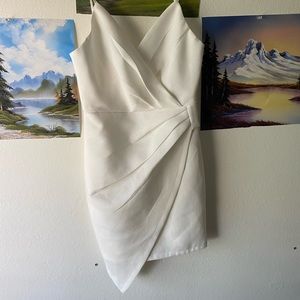 White Formal Minidress